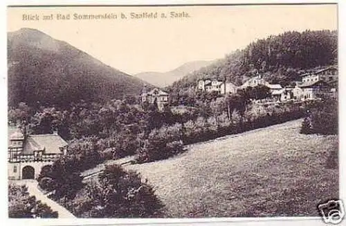 26033 Ak Blick auf Bad Sommerstein bei Saalfeld um 1910