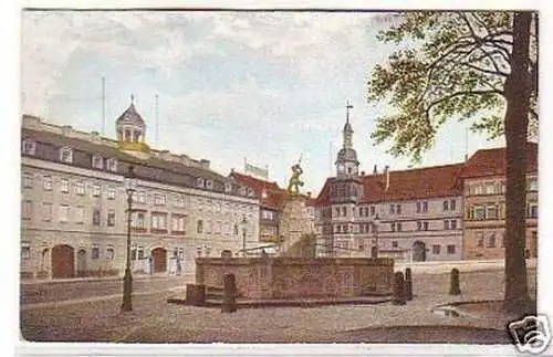 26042 Ak Eisenach Schloß und Rathaus um 1910