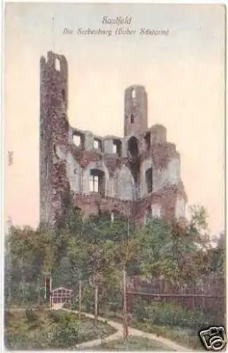 26170 Ak Saalfeld Die Sorbenburg (Hoher Schwarm) 1910