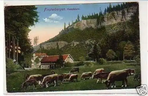 27691 Ak Finsterbergen Hainfelsen um 1920