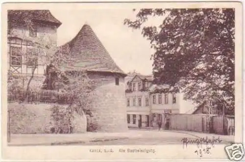 27943 Ak Kahla S.-A. alte Stadtbefestigung um 1918