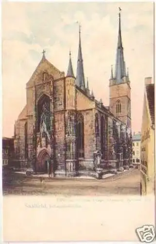 26332 Ak Saalfeld Johanneskirche 1901