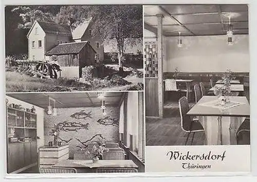 64677 Mehrbild Ak Wickersdorf Thüringen Gaststätte "Talmühle" 1972