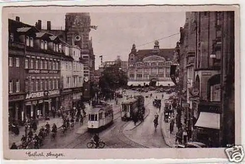 09489 Ak Erfurt Anger mit Apotheke um 1940