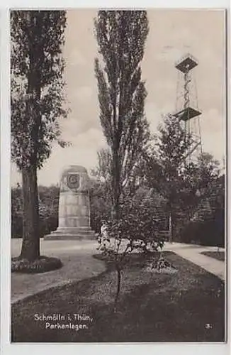 34907 Ak Schmölln in Thüringen Parkanlagen 1938