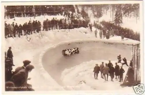 29339 Ak Oberhof Thüringen Bobkurve am Wadeberg um 1930