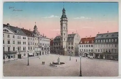 55663 Ak Gera Marktplatz 1921