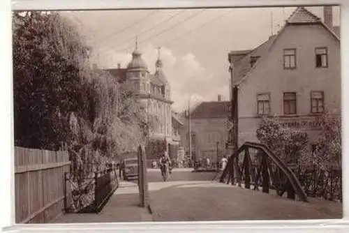 53084 Ak Schmölln Bz. Leipzig Schillerplatz mit Restaurant Strunz 1960