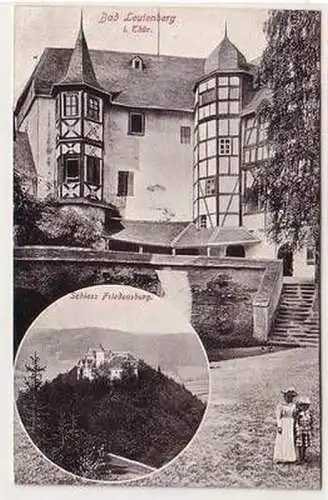 56235 Mehrbild Ak Bad Leutenberg in Thüringen und Schloß Friedensburg um 1910