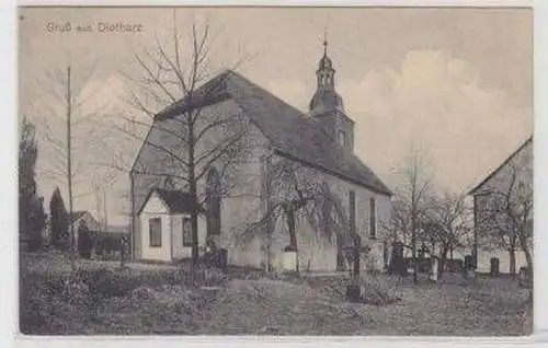 36863 Ak Gruß aus Dietharz Kirche um 1910