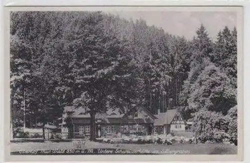 50141 Ak Oberhof Untere Schweizerhütte Silbergraben 1943