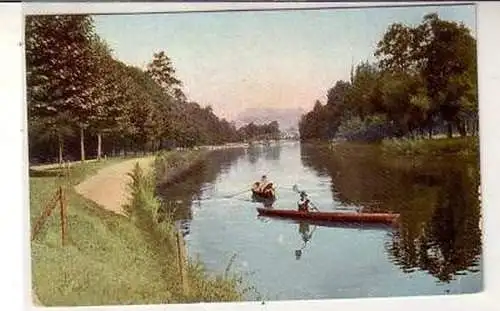 43053 Ak Jena Paradies mit Booten um 1920