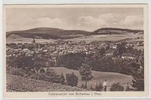 21514 Ak Schalkau in Thüringen Totalansicht um 1930