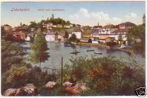 04453 Ak Lobenstein Blick vom Inselfelsen 1921