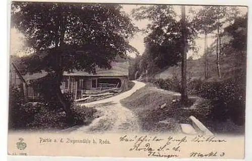 37680 Ak Partie an der Ziegenmühle bei Roda 1913