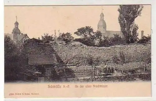 25378 Ak Schmölln S.-A. an der Stadtmauer um 1910