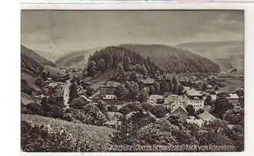 39321 Ak Katzhütte Schwarzatal Blick vom Rosenberg 1909