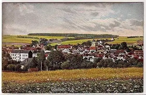 41695 Ak Gössnitz S.-A. Panorama um 1910