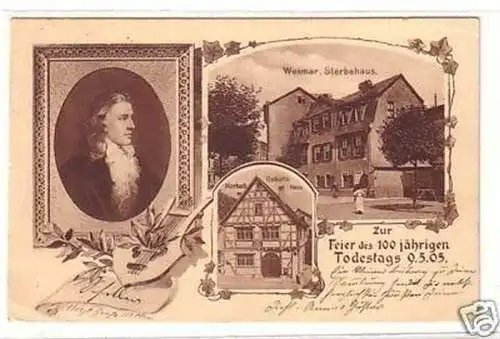 23124 Ak Weimar Schillers Sterbehaus 1905