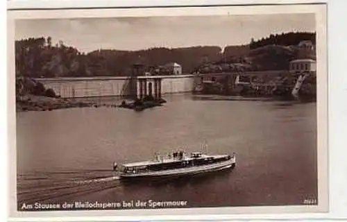 39905 Ak am Stausee der Bleilochtalsperre mit Boot 1935