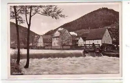 38489 Ak Sitzendorf im Schwarzatal am Wehr 1944