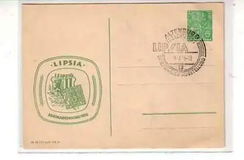 38427 Ganzsache Altenburg LIPSA Birefmarkenschau 1956