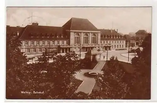 15069 Ak Weimar Bahnhof 1927