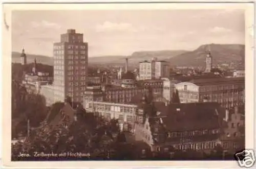 19835 Ak Jena Zeißwerke mit Hochhaus 1936