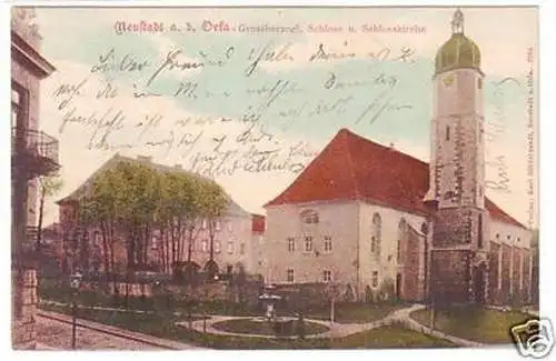 23114 Ak Neustadt an der Orla Schloßkirche 1903