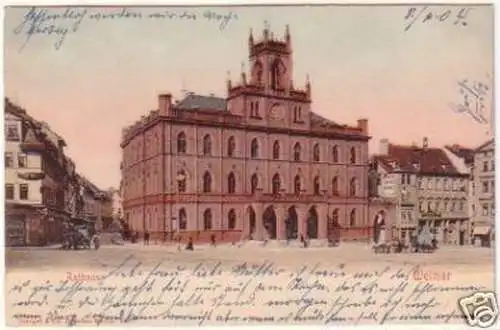 24870 Ak Weimar Rathaus 1904