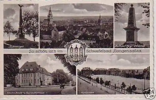 21485 Mehrbild Ak Schwefelbad Langensalza 1941