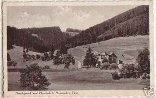 14181 Ak Hirschgrund und Moosbach in Thüringen 1935