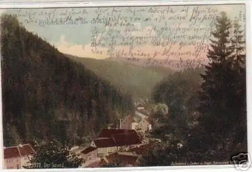09569 Ak Friedrichroda der Grund Totalansicht 1903
