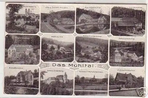 07984 Mehrbild Ak das Mühltal in Thüringen 1921