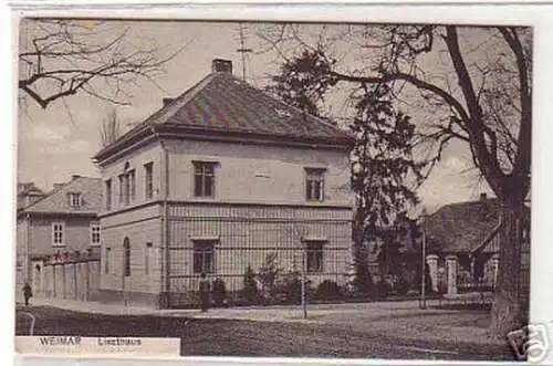 17382 Ak Weimar Liszthaus um 1920