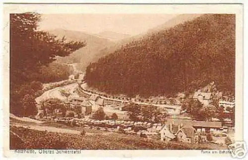 04792 Ak Katzhütte oberes Schwarzatal am Bahnhof 1927