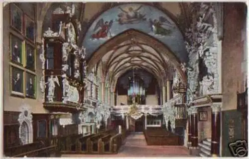 13148 Ak Schleiz Inneres der Bergkirche um 1920