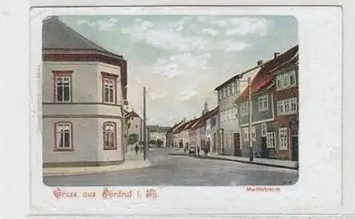 36435 Ak Gruß aus Ohrdruf in Thür. Marktstraße 1905