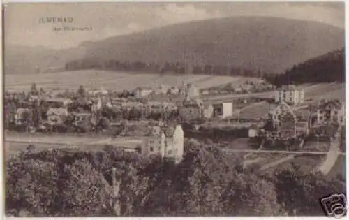 02821 Ak Ilmenau das Villenviertel um 1910