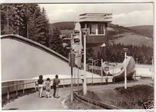 12918 Oberhof Thüringer Wald Rennschlittenbahn 1978