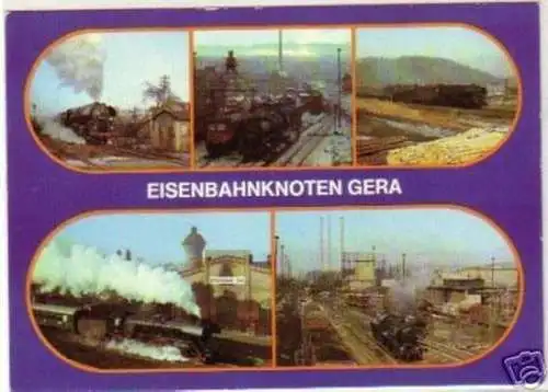 12015 Mehrbild Ak Eisenbahnknoten Gera 1984