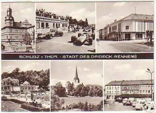 11823 Mehrbild Ak Schleiz Stadt des Dreieck Rennens1973