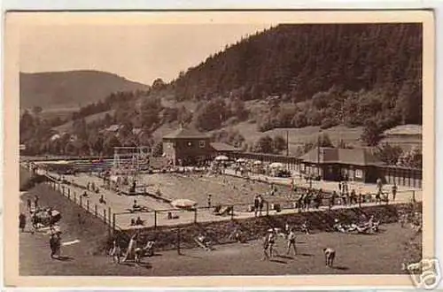 06579 Ak Leutenberg in Thür Sommerbad im Ilmtal 1939