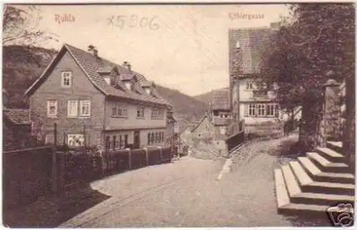 19393 Ak Ruhla Köhlergasse Hotel zum Landgraf um 1910