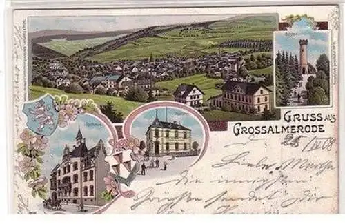 58990 Ak Lithographie Gruss aus Grossalmerode 1900