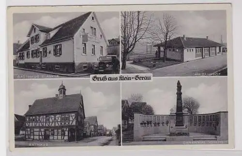 89521 Mehrbild Ak Gruß aus Klein Gerau Gasthaus zum Anker usw. um 1940