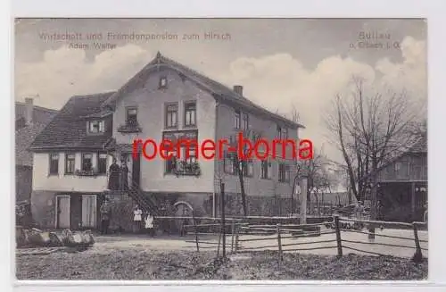 82841 Ak Bullau bei Erbach im Odenwald Pension zum Hirsch 1919