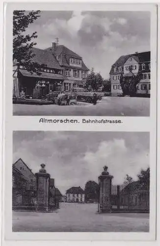 90275 Mehrbild Ak Altmorschen Bahnhofstrasse 1943