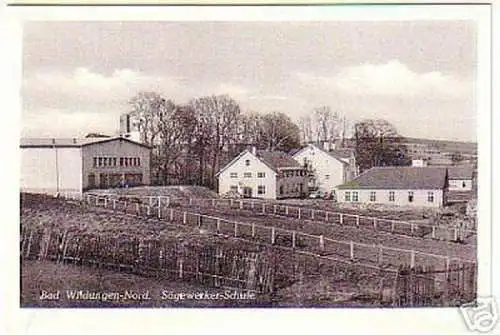 10927 Ak Bad Wildungen Nord Sägewerker Schule um 1940