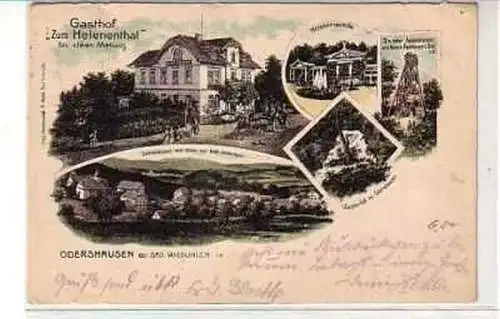 40232 Ak Odershausen Gasthof Zum Helenenthal 1921